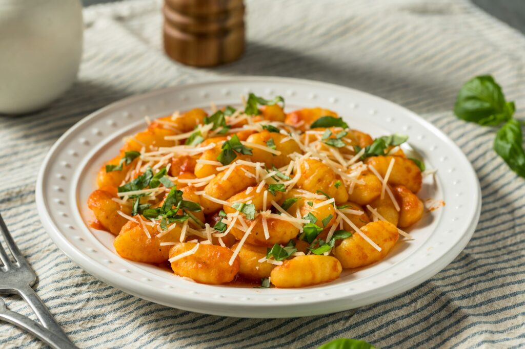 Homemade Italian Tomato Gnocchi Pasta