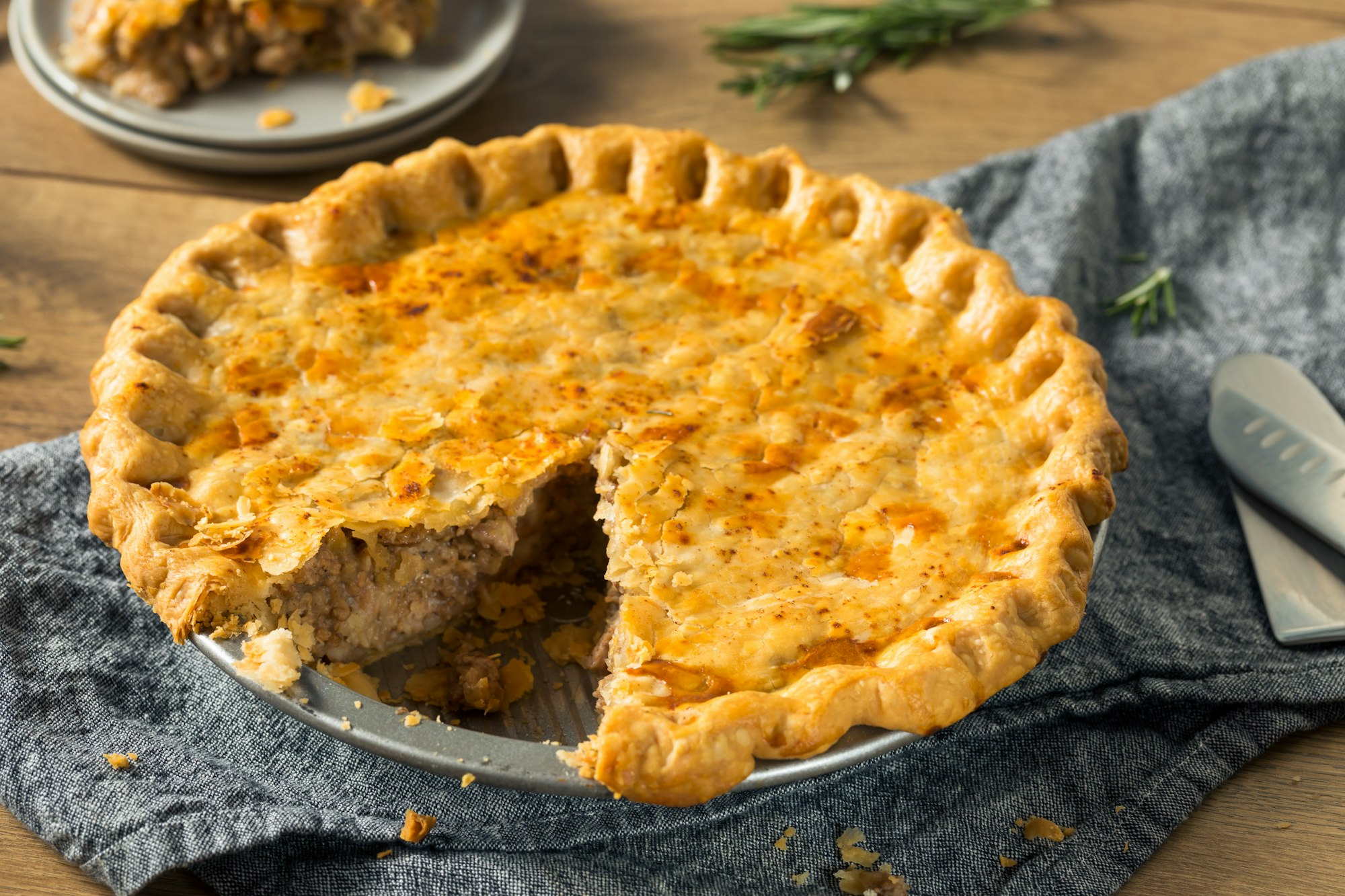 Homemade Candaian Tourtiere Meat Pie